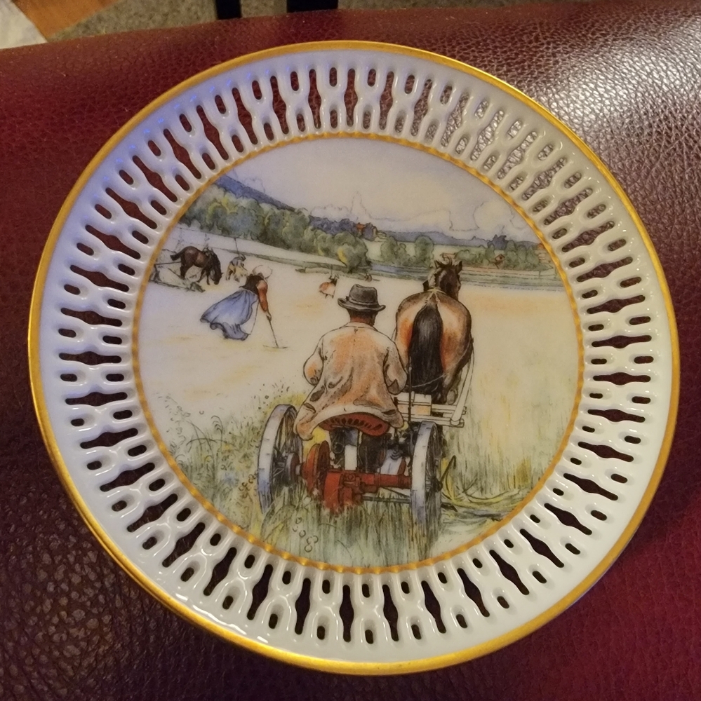 Bing & Grondahl Carl Larsson "Harvest" Plate
